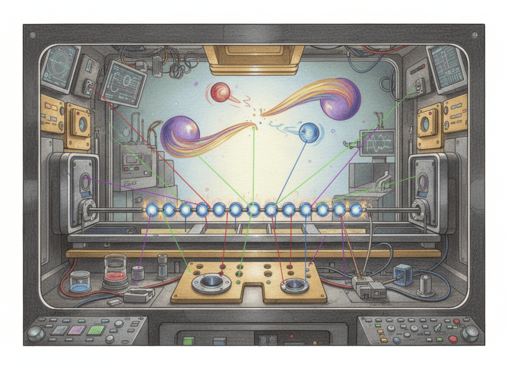 Trapped-ion quantum simulator using 13 ions to model string breaking and particle-antiparticle creation