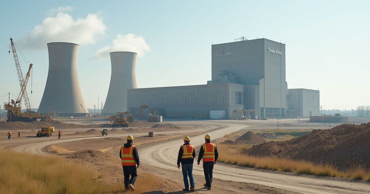 Illustrative editorial image of a nuclear reactor restart, not the Comanche Peak site