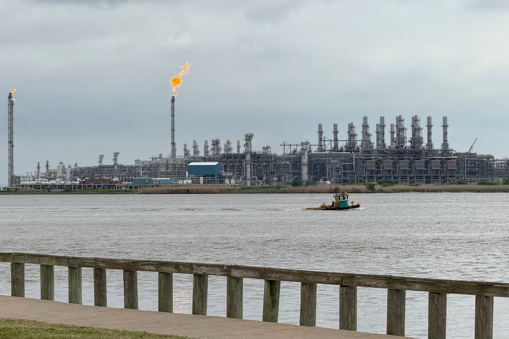 Sabine Pass LNG export facility in Louisiana photographed in 2025