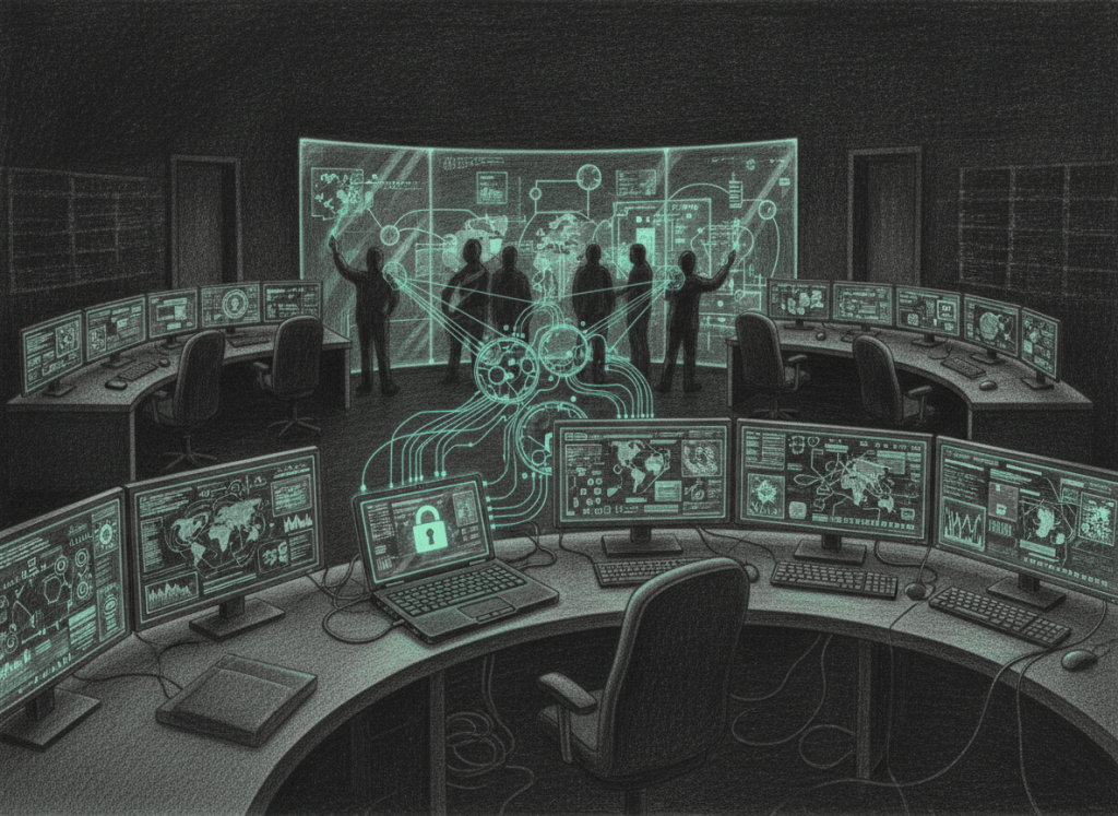 Cyber investigators tracing encrypted communications from a secured computer
