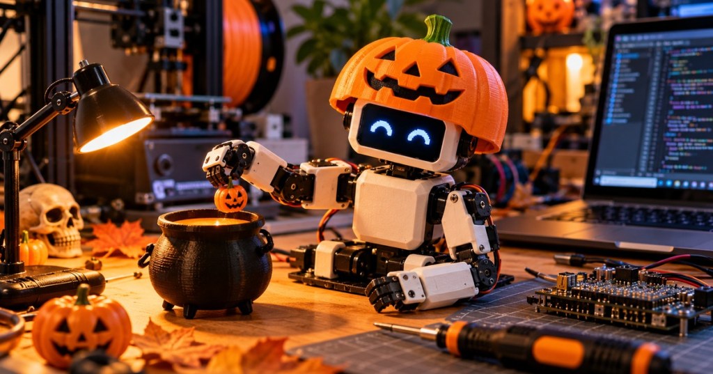 This Tiny AI Robot Got a Halloween&nbsp;Costume