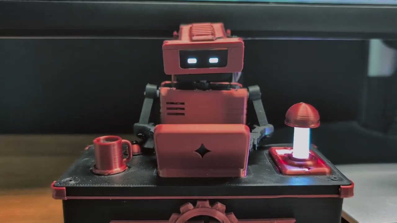 Real Tiny Engineer desktop robot in its developer demonstration
