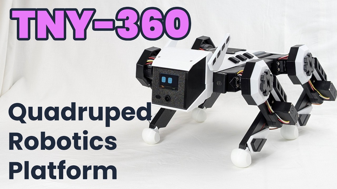 TNY-360 robot dog in the creator's official demonstration video