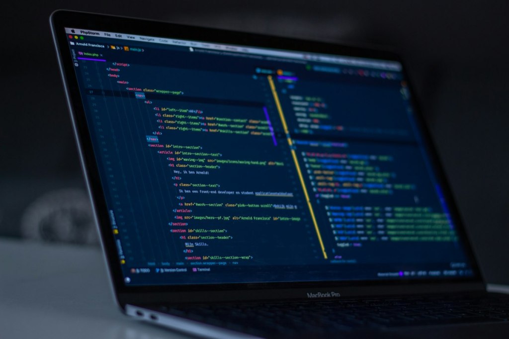 Computer screen showing programming code in a developer workspace.
